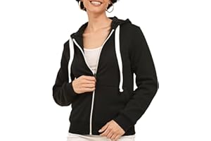 ZITY Women's Fleece Hoodie Women Teddy Jacket Zipper Sweatshirt Hoodie Sherpa Fleece Lined Jacket Warm Winter S-2XL