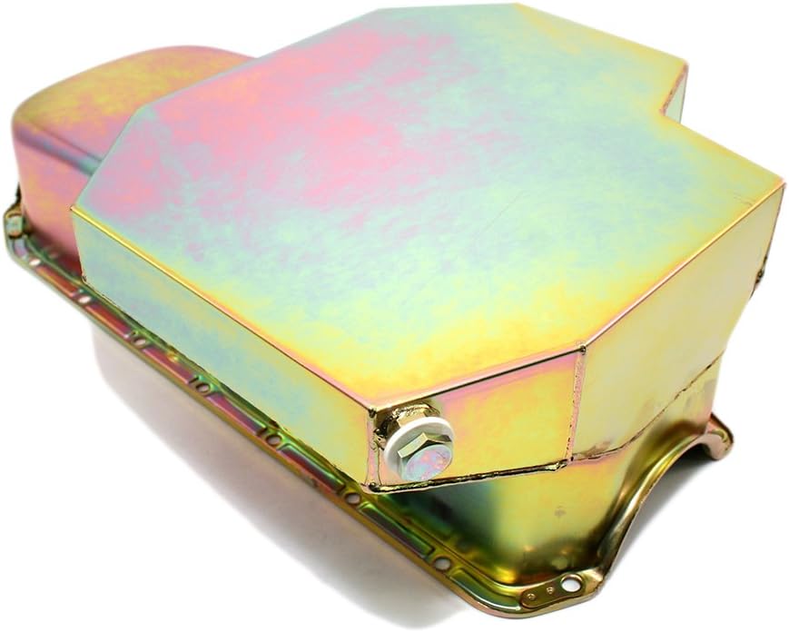 Assault Racing Products A7101Z Small Block Chevy Zinc Champ Style 7qt Oil Pan 2-piece Rear Main SBC 327 350 400