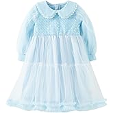 Blossoming Charm Flower Sequin Tutu Dress for Girls 3t-7years, Blue, Pink