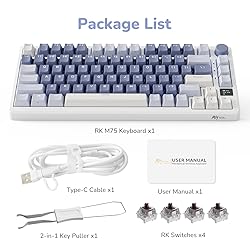 RK ROYAL KLUDGE M75 Mechanical Keyboard with OLED