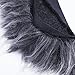 Neotrims Fake Faux Two-Tone Fur Woolly Fringe, Fleecy Thick Pile Trim on Satin Ribbon, for Costume, Crafts, Decoration. Easy to Attach and sew on Anything with Satin Ribbon Edge.
