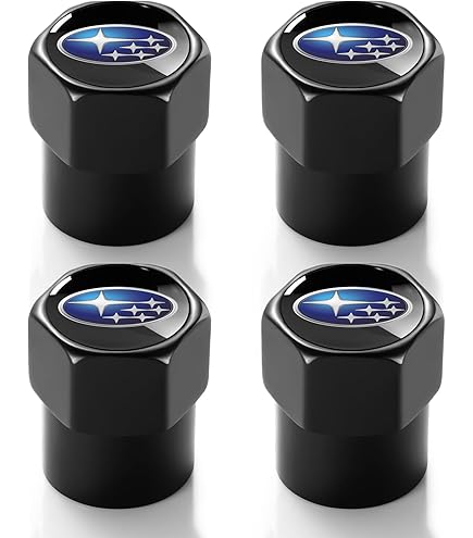 Amazon.com: Subaru Logo Black Tire Valve Stem Caps for Forester