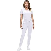 Natural Uniforms Womens Ultra-Soft Luxe Stretch Jogger Scrub Set with Regular and Petite Sizes