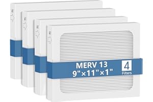 HouSou 9 x 11 x 1 MERV 13 Replacement Dehumidifier Filter Compatible with Santa Fe Compact70, Ultra70, Element, Compact2, UA 65H Dehumidifier Models, Upgraded, 4 Pack