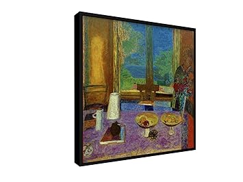 Pierre Bonnard Grosses Esszimmer Zum Garten 75x75 Cm Leinwandbild Mit Schattenfugenrahmen Wand Bild Kunst Gemalde Foto Bild Auf Leinwand Mit Rahmen Alte Meister Museum Amazon De Kuche Haushalt