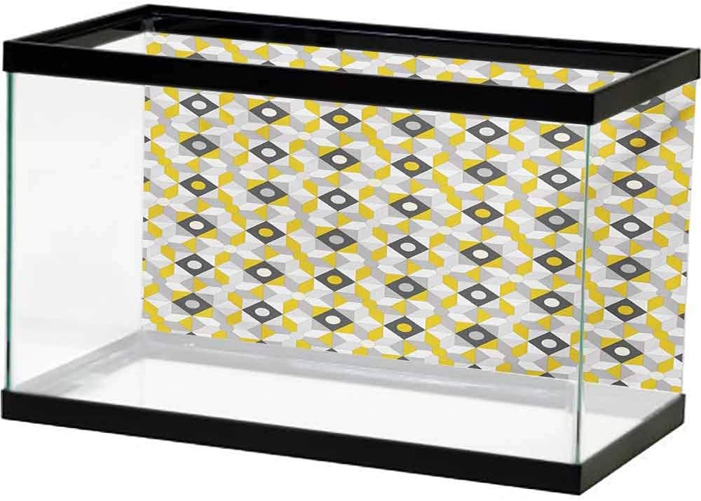 bybyhome Underwater World Backdrop Grey and Yellow,Circus Tent Inspired Vintage Retro Stripes Modern Image,Pale Yellow Beige and White Backdrop Decoration Paper