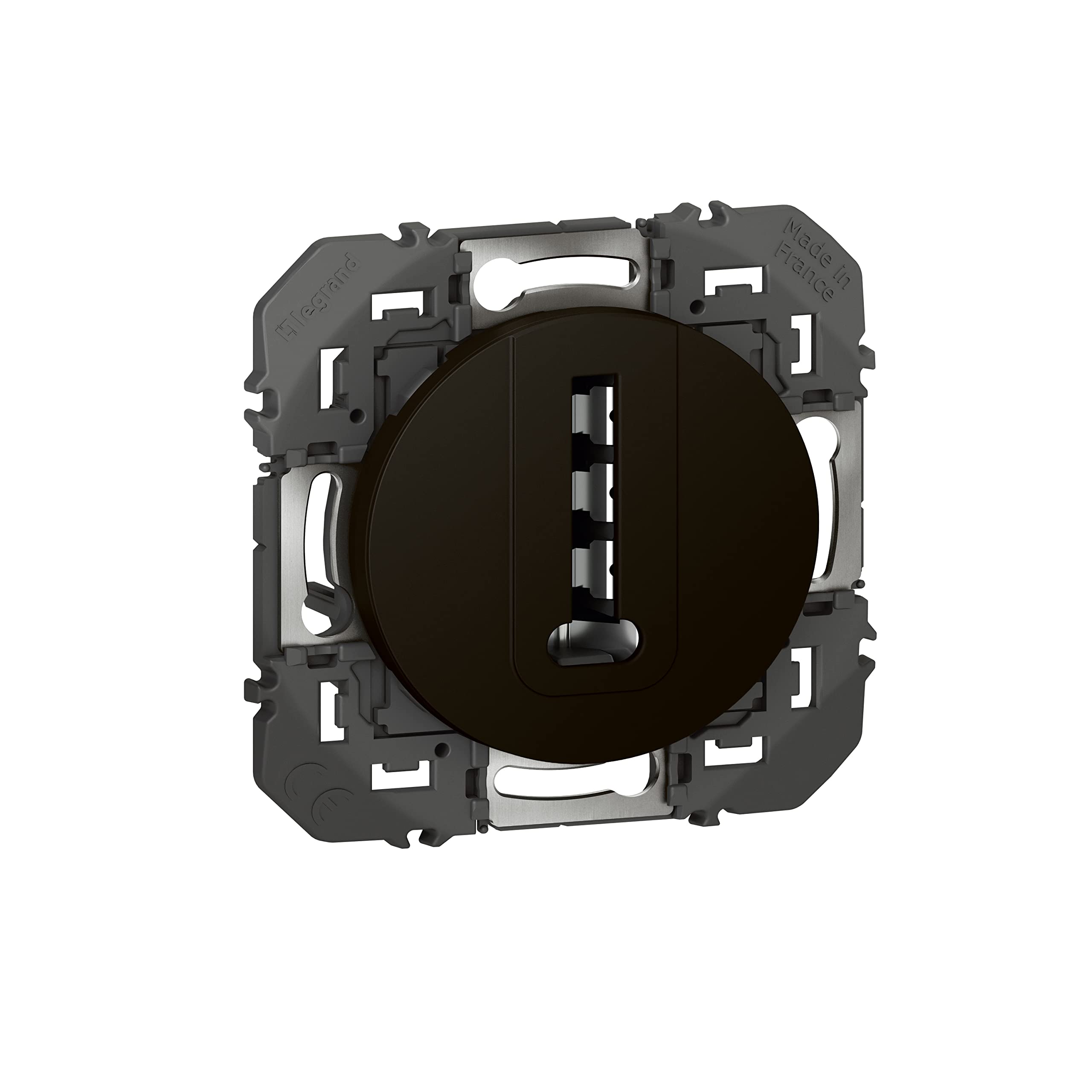 Legrand TEL Compo LEG95286 Telephone Socket Dooxie T-Bar Black Finish