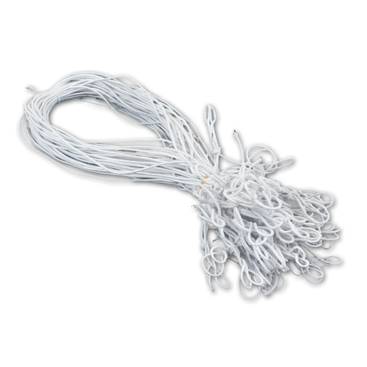 NEUSER PAPIER 100 pieces of decorative rubber band WHITE for invitation cards with insert sheet - for folding cards A6 B6 DIN long square A5 with a beautiful loop