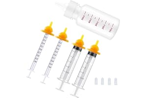 HAOYUSTORE Pet Feeding Silicone Nipples are Suitable for Newborn Kittens, Puppies, Rabbits, and Small Animals (Bottle Set 1)