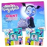 Disney Favorite Characters Coloring Books for Kids - Jumbo Poster Sized Coloring Book with Stickers (Vampirina)