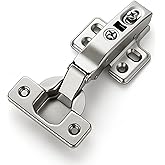 HOME EDIT 10 Pack 5 Pairs European Half Overlay Soft Close Cabinet Hinges | Concealed Kitchen Cabinet Hinges, Heavy-Duty Adjustable Design, Easy Installation, for Frameless Cupboard Hardware