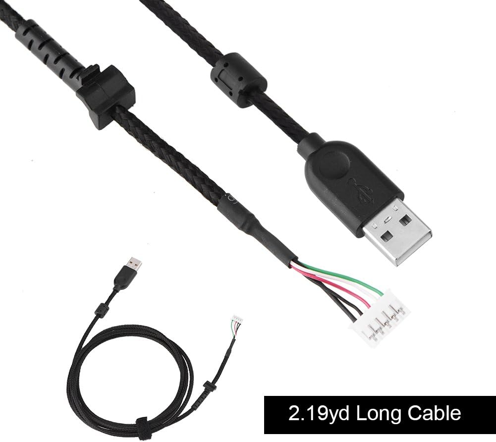 VBESTLIFE USB Mouse Cable Replacement, 2.19yd Plug and Play Mouse Cable Replacement for Logitech G502 mouse - Image 3