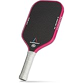 AUGOCEAN Pickleball Paddle,Pickleball Paddles-3K Raw Carbon Fiber Pickle Ball Paddle Surface with Great Grit & Spin,T700 Pickleball Racket with Excellent Power,Control and Balance,USAPA Approved