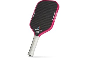 AUGOCEAN Pickleball Paddle,Pickleball Paddles-3K Raw Carbon Fiber Pickle Ball Paddle Surface with Great Grit & Spin,T700 Pickleball Racket with Excellent Power,Control and Balance,USAPA Approved