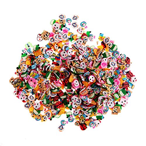 Team-Management(TM) 1000X Nail 3D Fimo Letter Fragments of Polymer Clay Stickers Gel Tips - Thumbnail 2