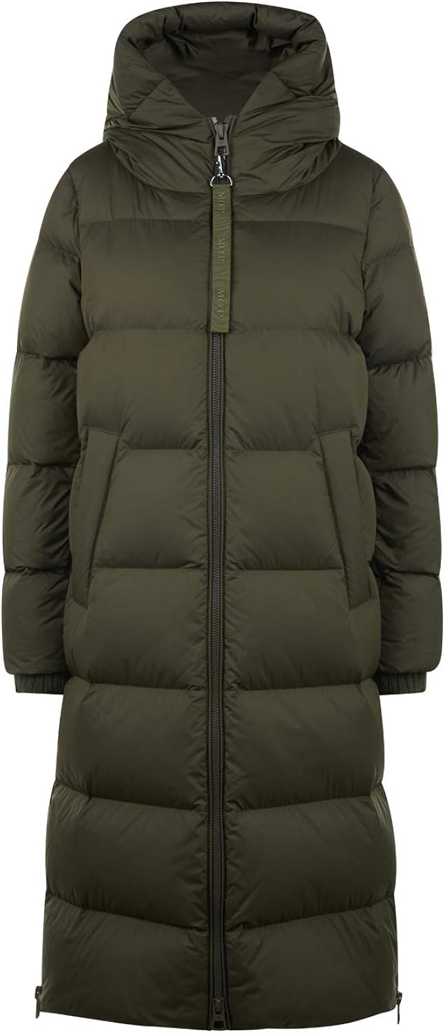 Marc O'Polo Damen Daunenmantel mit Kapuze Oliv (45) 36 Amazon.de