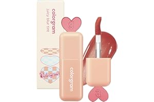 COLORGRAM Juicy Blur Tint 01 Coral Hip | Daily Semi-Matte, Semi-Glossy, Long-Lasting Lip Stain, Moisturizing, Buildable & Blendable, highly Pigmented (0.12 Fl. Oz.)
