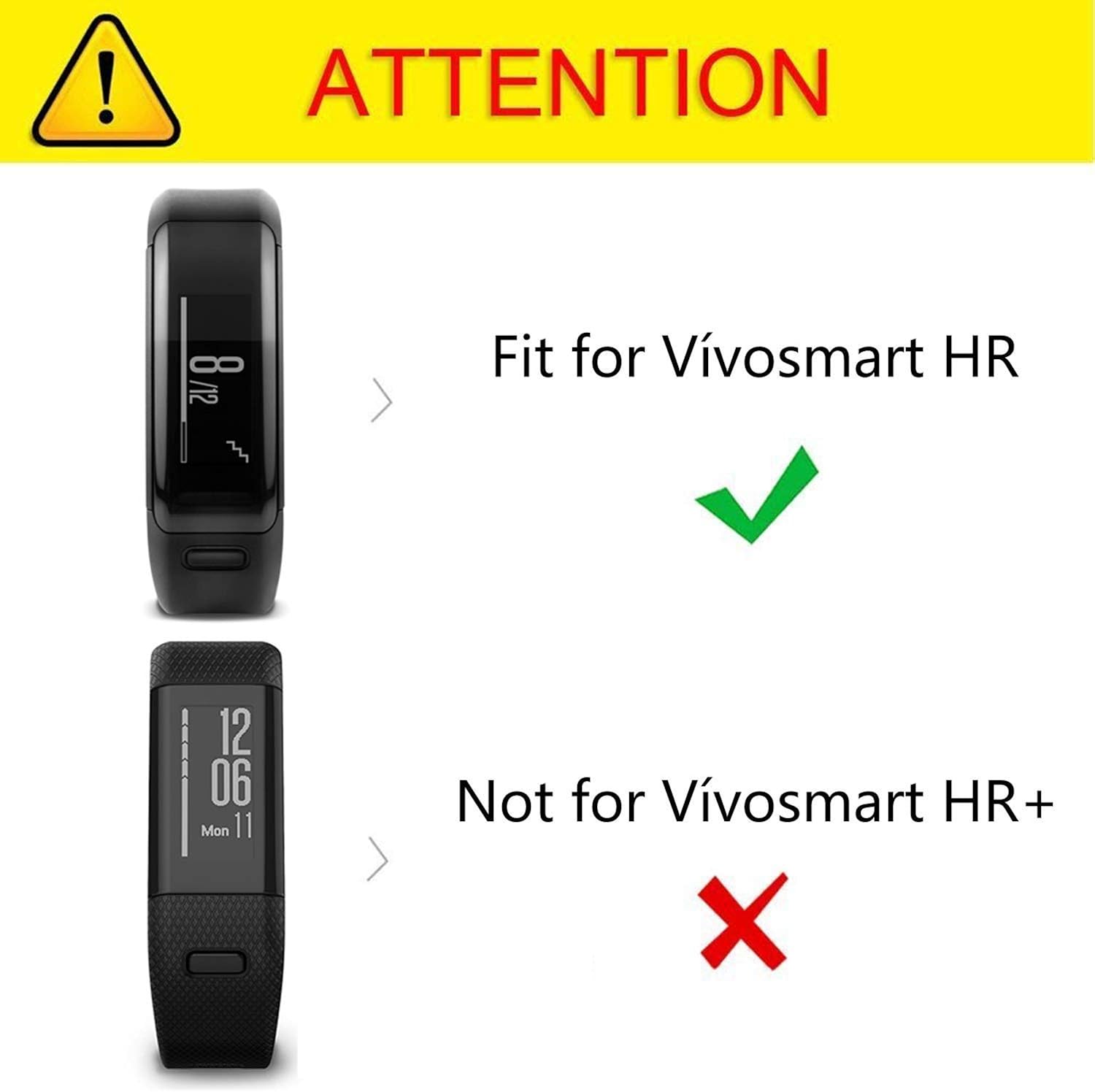 METEQI Correa Compatible con Garmin Vivosmart HR, Accesorios ...