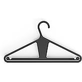 Kangaroou2122 100% Recycled High-Strength Clothing Hanger, Pants, Shirt, Jacket Hanger - Patent-Pending, Heavy Duty, Recycled, Suit Hanger, Coat Hanger, Pants Hanger, Non-Slip, Hangeroou2122 (Charcoal