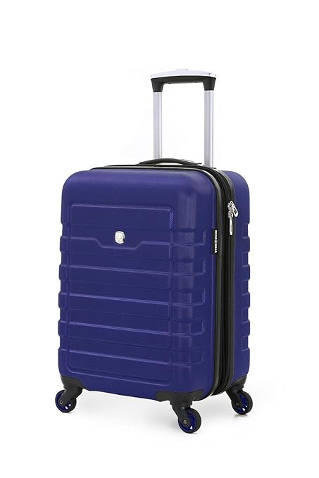 Swiss Gear. Unisex ABS Spinner Luggage Trolley Bag (Blue)