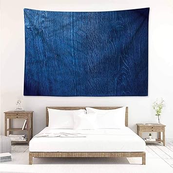 Amazon Com Sunnyhome Tapestry Wall Hanging Navy Blue Oak