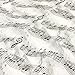 Wrapables® Lightweight Musical Notes Infinity Scarf, White
