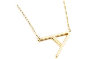 MEMGIFT 𝐁𝐢𝐠 𝐋𝐞𝐭𝐭𝐞𝐫 𝐍𝐞𝐜𝐤𝐥𝐚𝐜𝐞 Stainless Steel Initial Pendant Best Friends Jewelry for Girls 𝐖𝐨𝐦𝐞𝐧 Her Wedding Birthday Christmas Gifts