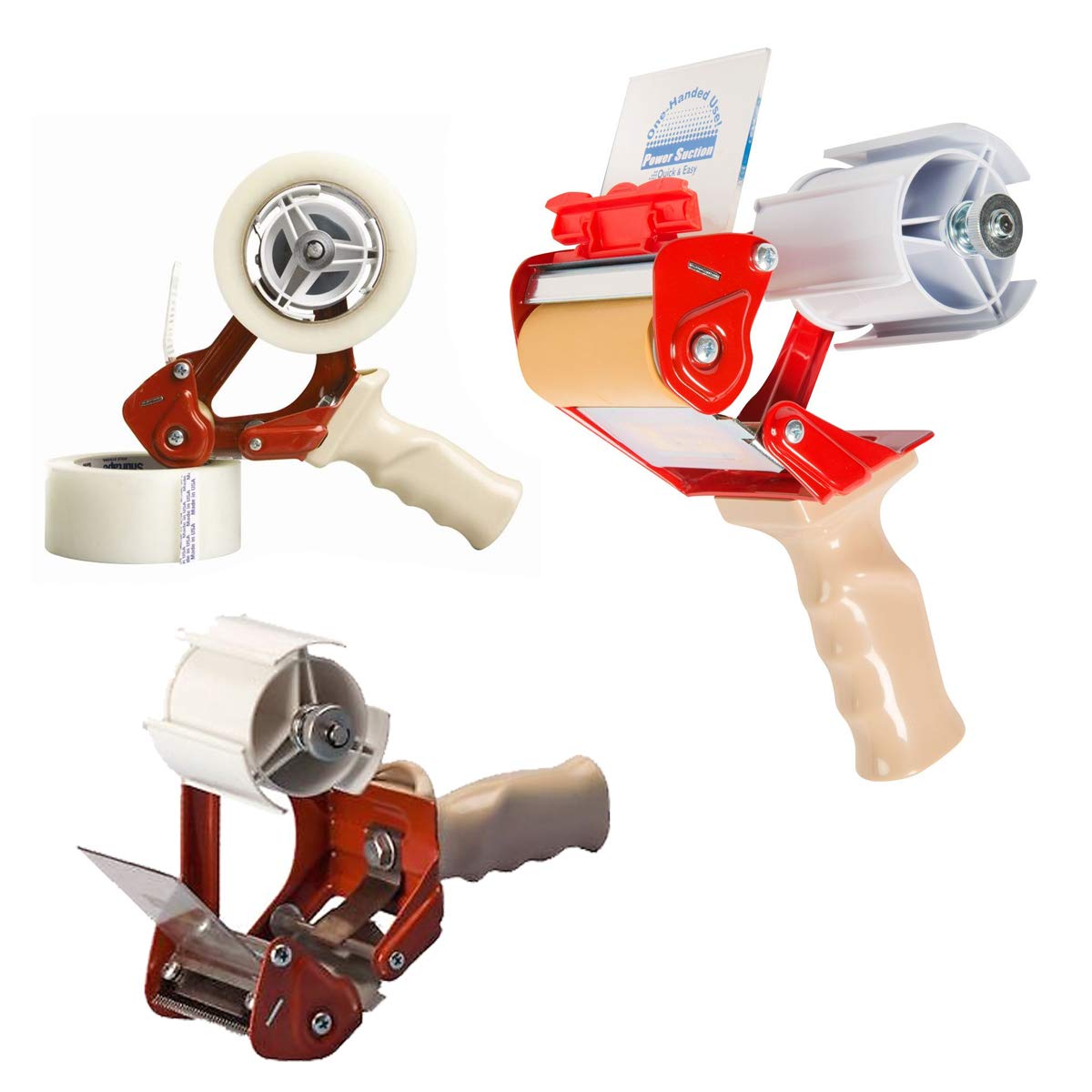 Heavy Duty Tape Gun Dispencers Pro Tape Big Tape U Max Economy Robust Handheld Premium Pistol Grip Carton Sealer for 50mm Tapes (Pro-Series Tape Gun)