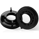 Faucet Mounting Nut 2PCS,1/2" IPS Lock Nut Replacement Parts | Druable ABS, Anti-Corrosion, Easy Installation, Mounting Accessories for Bathroom Kitchen Basin Sink Faucet