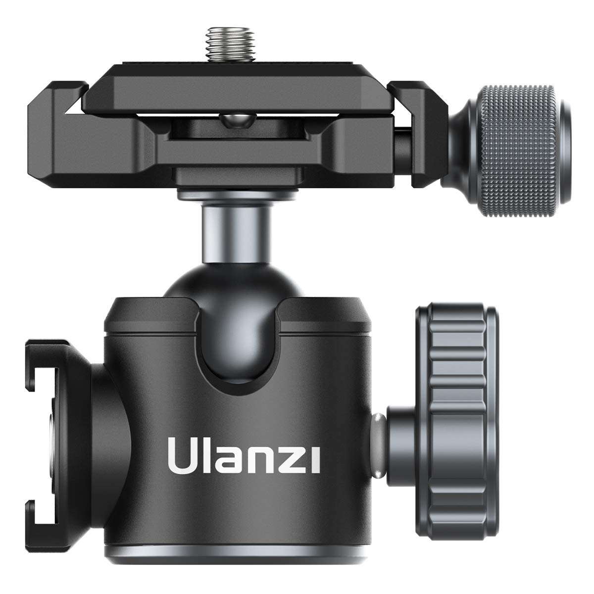 ULANZI U-80L Metal Ball Head Camera Mount Arca Swiss 360 Rotating with Quick Release Plate & Cold Shoe, 22lbs/10kg Load for 1/4