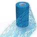 Vlovelife Light Blue Lace Fabric Ribbon Roll 6 inch x 25 Yards for Burlap Lace Table Runner Boho Vintage Woodland Greenery Wedding Bridal Baby Shower Party Decor Decorations