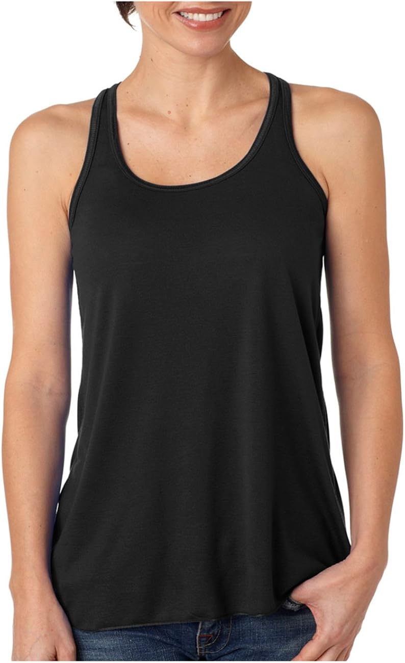 Bella+Canvas Ladies' Flowy Racerback Tank Black M at Amazon Women’s