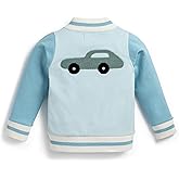 monica + andy Bomber Jacket, 100% Organic Cotton Clothes for Boys and Girls, Sizes For Kids, Toddler & Baby