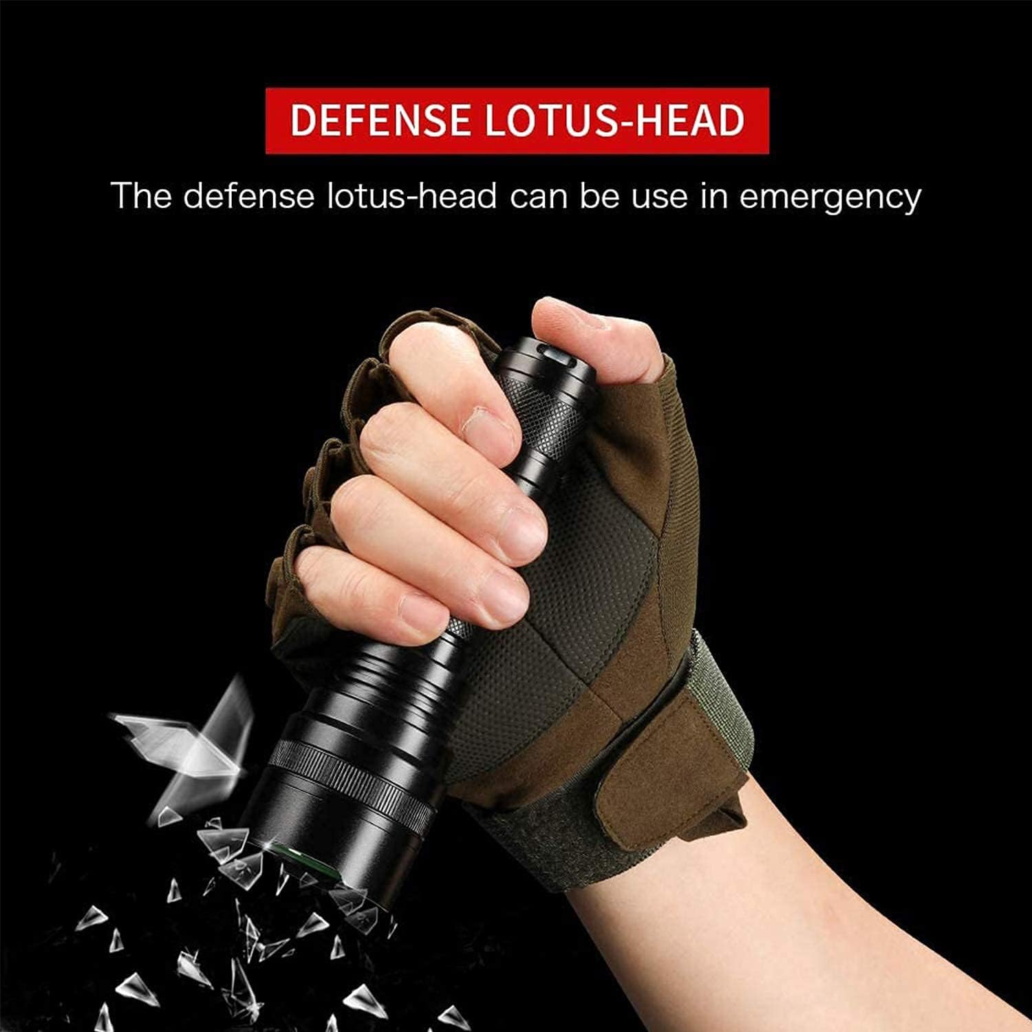 LED Flashlight High Lumens Rechargeable, Super Bright 1000 Lumen Light Brights, 5 Lights Modes Tactical Flashlights Waterproof for Outdoor Camping Hiking Cycling with Battery Include - - 