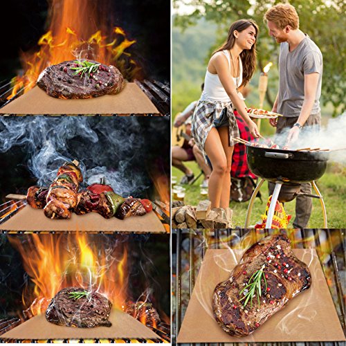 KOLIFEGOODS Grill Mat, 5PCS BBQ Baking Mat NonStick Reusable Cooking