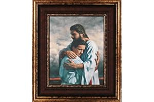 ARTACCENTS Framed Picture of Jesus Journey's End by Derek Hegsted Jesus Welcoming Home Embrace