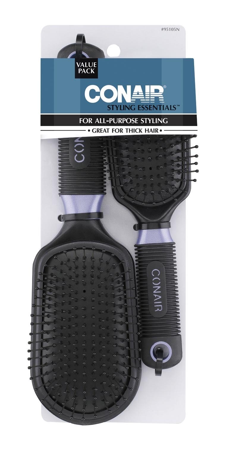 Conair Professional Full and Mid Size Nylon Cushion Brush