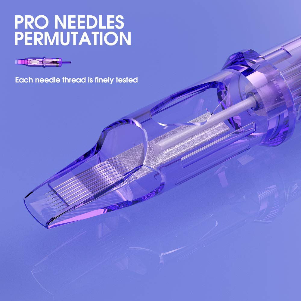 Mast Pro Tattoo Cartridges 1003RL 20Pcs Disposable Needles Bugpin #10 3 Round Liner Size
