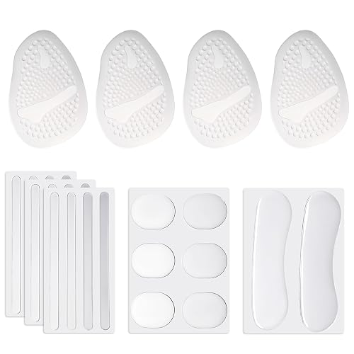26 Pcs Non Slip Heel Grips for Womens Shoes, Self-Adhesive Gel Heel Inserts - Prevent Blisters & Shoe Slippage, Comfort Cushion Pads for High Heels Too Big, Heel Liners