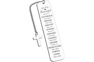 Christian Gifts for Women Faith Bookmark Gifts for Teen Girls, Baptism Gifts for Son Daughter Birthday Confirmation Bible Gif