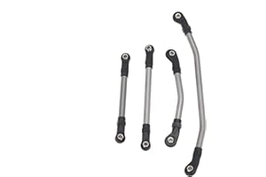 DKKY DKKY RACING DKKY 6Mm Stainless Steel Metal M4 Steering Link Rod Linkage Kit for Redcat GEN8 1/10 RC Crawler Car Upgrade Parts