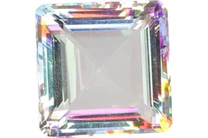 GEMHUB Loose Gemstone Beads for Pendant Pink Tourmaline | Green Amethyst | Alexandrite | Blue Topaz | Blue Aquamarine | Mystic Topaz | Stones and Jewelry Making