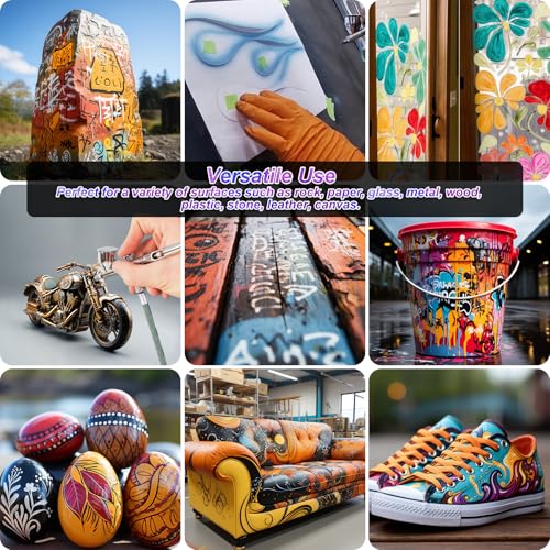 HOMY ARTY Airbrush Paint - 54 Colors And 6 Thinners For Airbrush Paint, Acrylic Air Brush Paints For Metal, Plastic Models - 60 Bottles