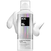 IGK Big Time Volume &amp; Thickening Mousse for Fine, Flat &amp; Curly Hair, 6.2 Oz | Volumizing Styling Foam, Flexible Hold, Frizz Control + Heat Protection, Lightweight Body, Vegan + Cruelty-Free