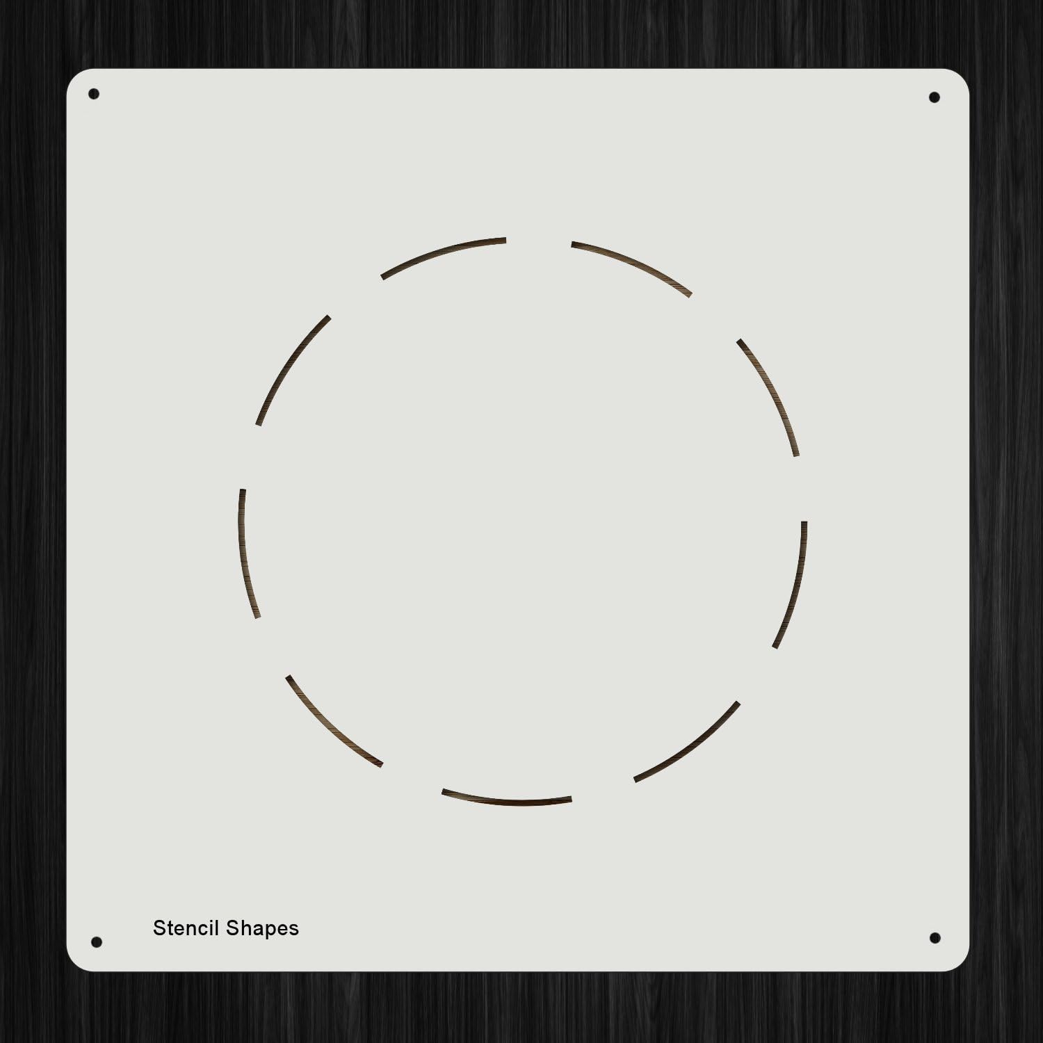Dashed Circle Geometry Dashes Dash Plastic Mylar Stencil for Painting, Walls and Crafts, Item 695535
