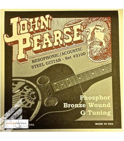 GHS Resonator Guitar Strings Set 1650 - Phosphor Bronze For Square/Round Neck Dobro, 3-Pack