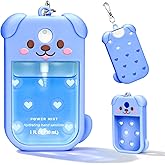 Kivzex Dog Silicone Case for Touchland Hand Sanitizer Spray with Keychain, Compatible with Power Mist & Glow Mist 1 FL Oz/30ML for Touchland Case, Cute Travel Cover Sleeve Blue