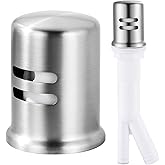 Dishwasher Air Gap Cover, Dishwasher Air Gap Cap for Kitchen Sink, Solid Brass Dishwasher Overflow Vent Cap Replacement Kit, 