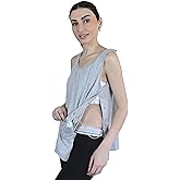 Inspired Comforts Post Surgery Mastectomy Recovery Tank Top with Drain Pocket & Snap-Access