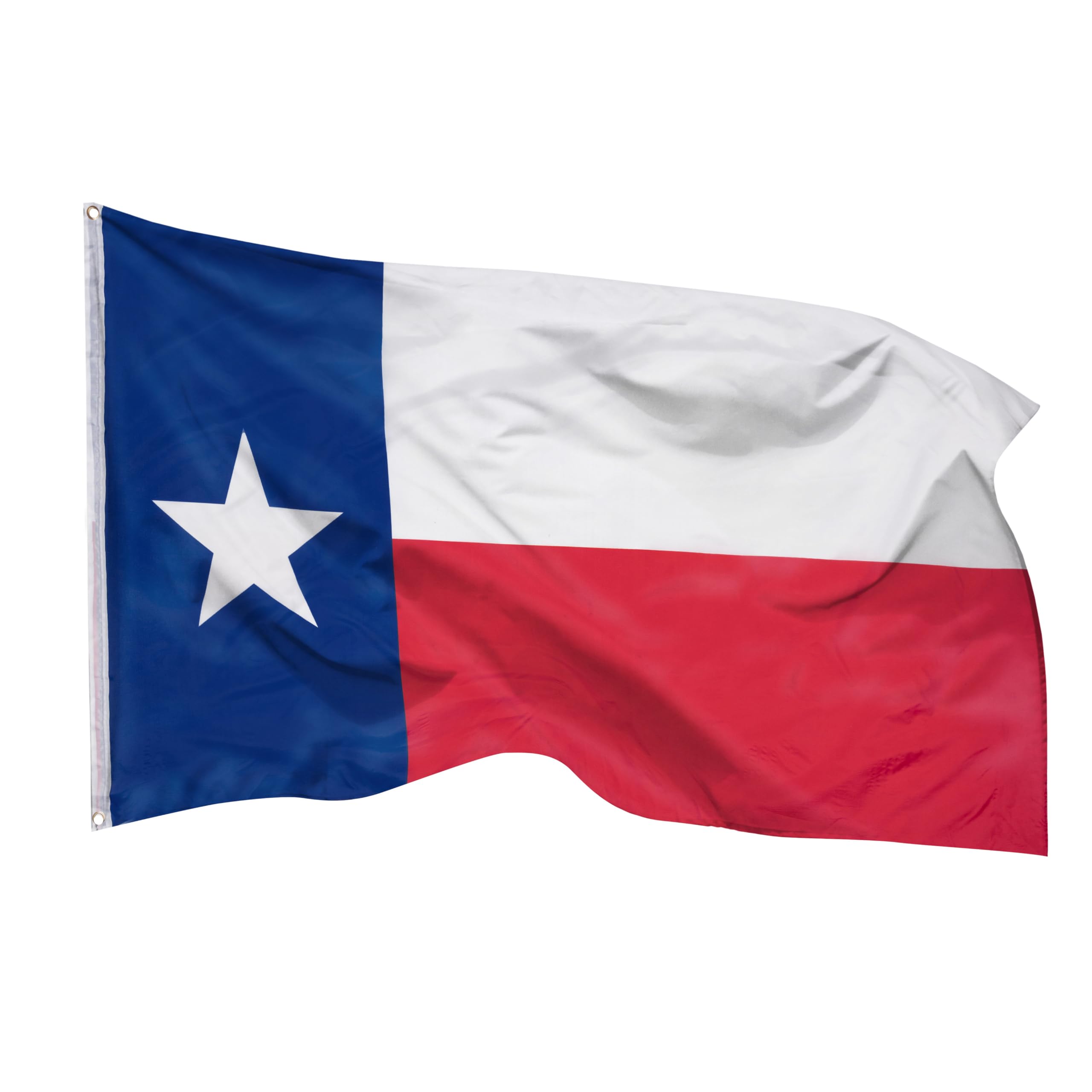 PHENO FLAGS Texas flag - Texan flag 90 x 150 cm with brass eyelets - durable flag for flagpole - 100% polyester